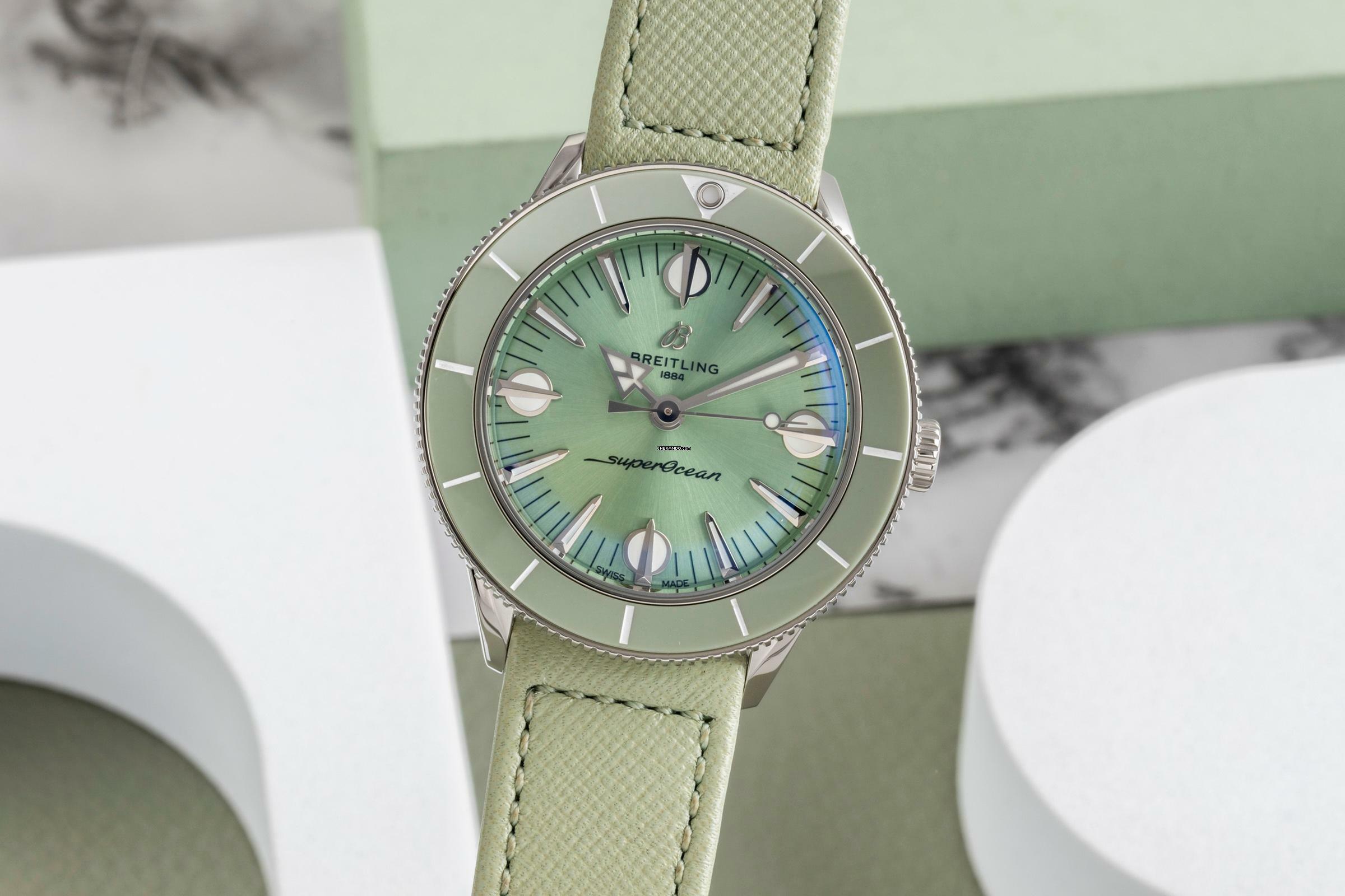  Breitling Superocean Heritage Stahl Automatik Damen Ref. A10340 Box & Papiere  