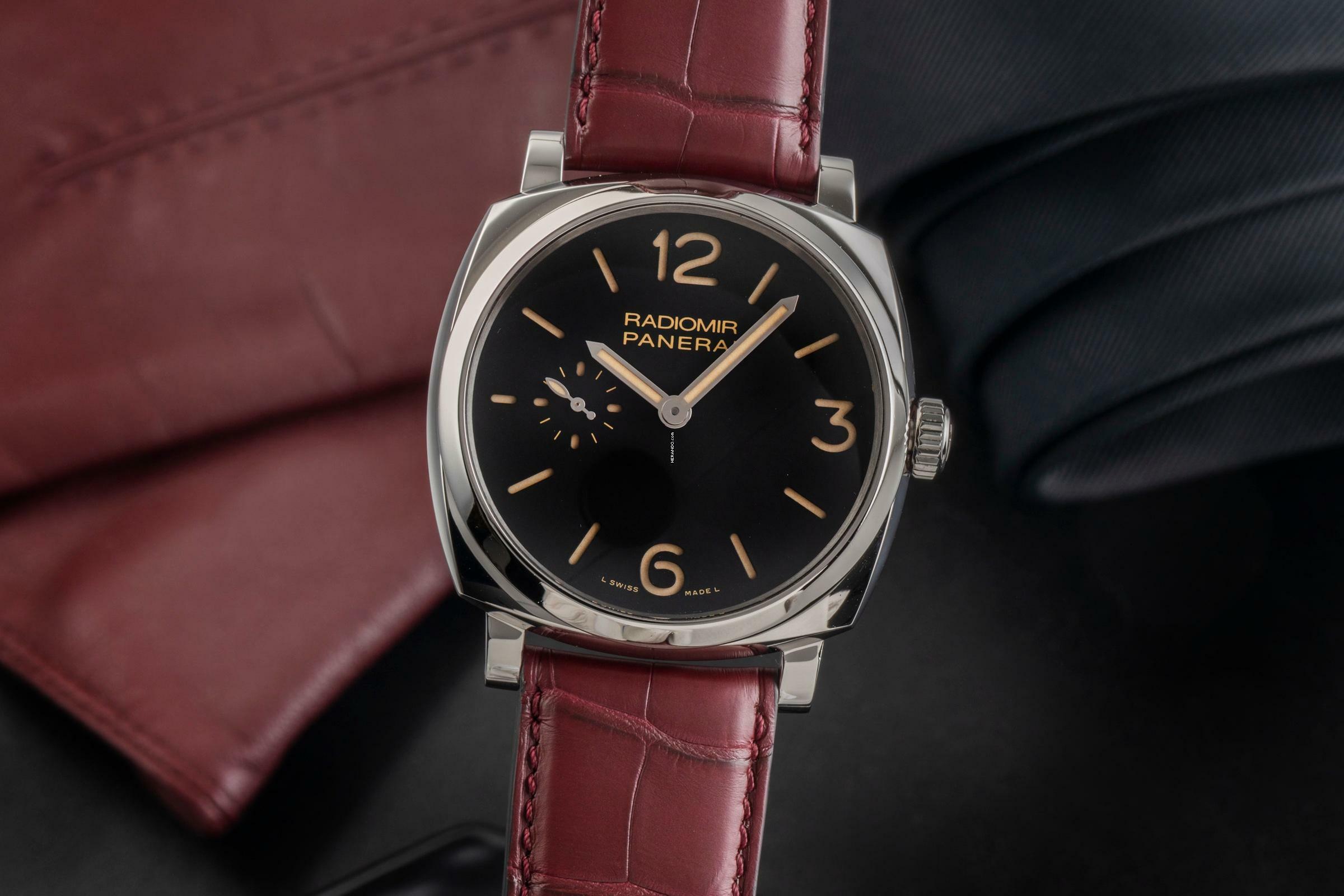 Panerai Radiomir 1940 Handaufzug Edelstahl Herrenuhr Ref. PAM00512