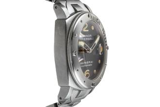 Thumbnail von Panerai Submersible Stahl / Titan Automatik Herrenuhr Ref. PAM00106 B&P 2003