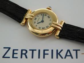 Thumbnail von Cartier Colisee 18k Gelbgold Damenuhr im Top Zustand original Band und Schließe
