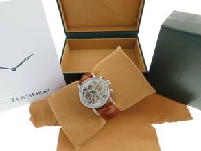 Thumbnail von Chronoswiss Opus Chronograph Automatik Edelstahl Herrenuhr mit Krokoband im Neuzustand