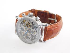 Thumbnail von Chronoswiss Opus Chronograph Automatik Edelstahl Herrenuhr mit Krokoband im Neuzustand