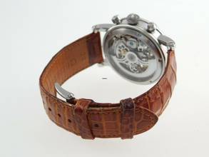 Thumbnail von Chronoswiss Opus Chronograph Automatik Edelstahl Herrenuhr mit Krokoband im Neuzustand