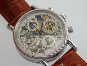 Thumbnail von Chronoswiss Opus Chronograph Automatik Edelstahl Herrenuhr mit Krokoband im Neuzustand