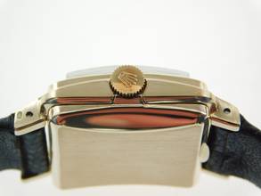 Thumbnail von Rolex Precision Super Precision 4663 Bubbleback Square 18K Gold Rarität v 1939