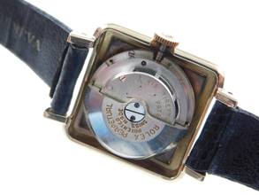 Thumbnail von Rolex Precision Super Precision 4663 Bubbleback Square 18K Gold Rarität v 1939