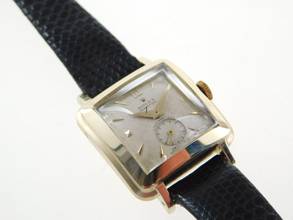 Thumbnail von Rolex Precision Super Precision 4663 Bubbleback Square 18K Gold Rarität v 1939