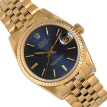 Thumbnail von Rolex Datejust 31 68278 31MM Blue Soleil dial gold 18KT Full Set </h1>