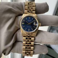 Thumbnail von Rolex Datejust 31 68278 31MM Blue Soleil dial gold 18KT Full Set </h1>