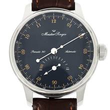 Thumbnail von Meistersinger Primatic 365 Herrenuhr Automatik - Sonnenschliff Stahlblau mit Gold PR365917G