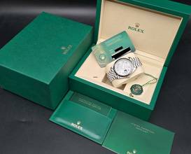 Thumbnail von Rolex Datejust 41 41mm 126334-0022 Wimbledon Jubilee Unworn/New Condition Full Set 1-2026