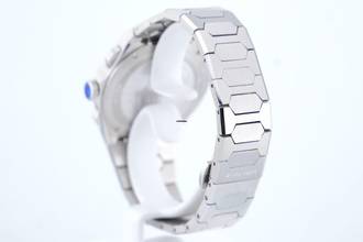 Thumbnail von Lucky Harvey Hammer Patern Klokkenspel - Paarse wijzerplaat - Klinkende uren - Ongedragen - Doos + Documenten Klok 2025