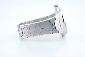 Thumbnail von Lucky Harvey Hammer Patern Klokkenspel - Paarse wijzerplaat - Klinkende uren - Ongedragen - Doos + Documenten Klok 2025