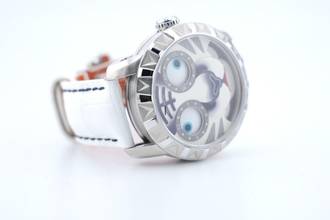 Thumbnail von Lucky Harvey White Tiger Moving Eyes - Lumed Dial - Unworn - Box+Papers - Limited To 2022 Pcs Tiger 2025