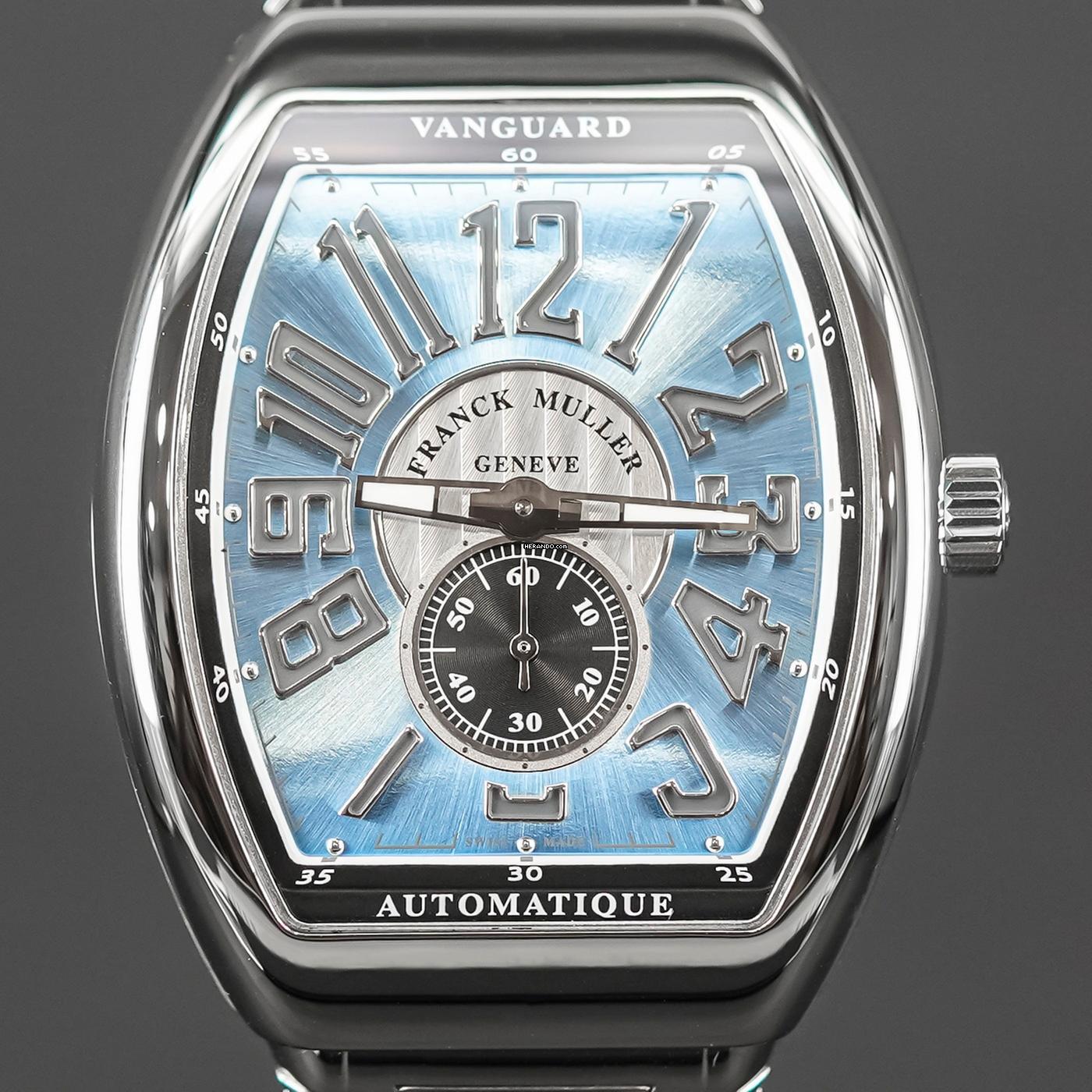  Franck Muller Vanguard Slim 2025 Slim Skyblue Dial 