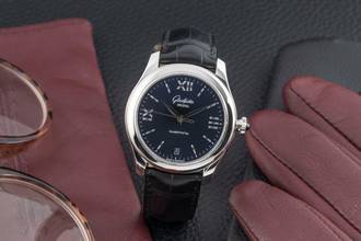 Thumbnail von Glashütte Original Lady Serenade Stahl Automatik Damenuhr Ref. 1-39-22-20-02-44 Papiere