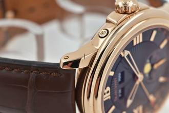 Thumbnail von Blancpain Léman Moonphase Calendar Black Dial 18k Rose Gold Limited Edition 2763 </h1>