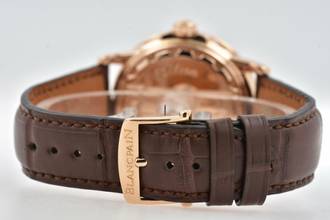 Thumbnail von Blancpain Léman Moonphase Calendar Black Dial 18k Rose Gold Limited Edition 2763 </h1>