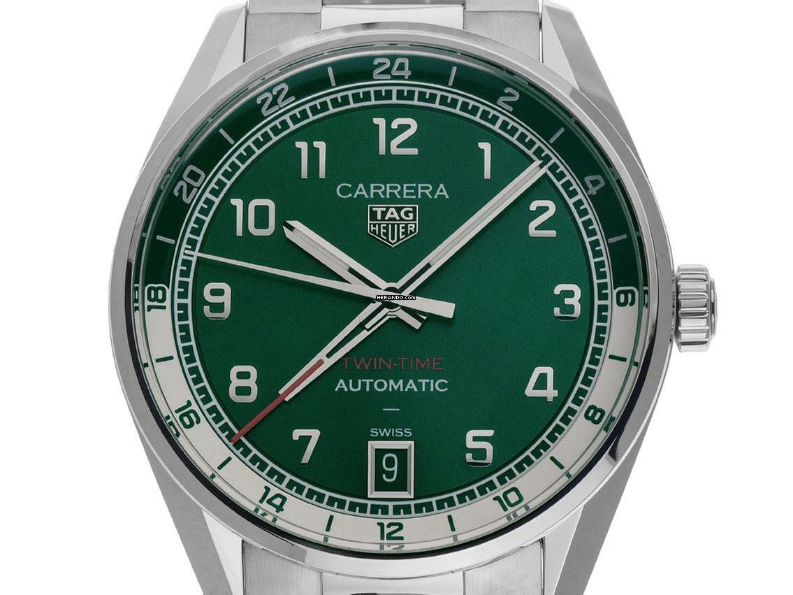 TAG Heuer Carrera Date Twin-Time Ref.WDA2114.BA0043 2025 Full Set Ungetragen