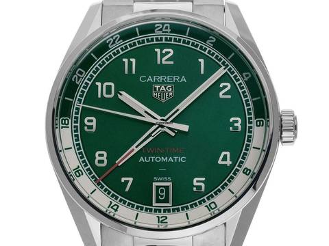  TAG Heuer Carrera Date Twin-Time Ref.WDA2114.BA0043 2025 Full Set Ungetragen 