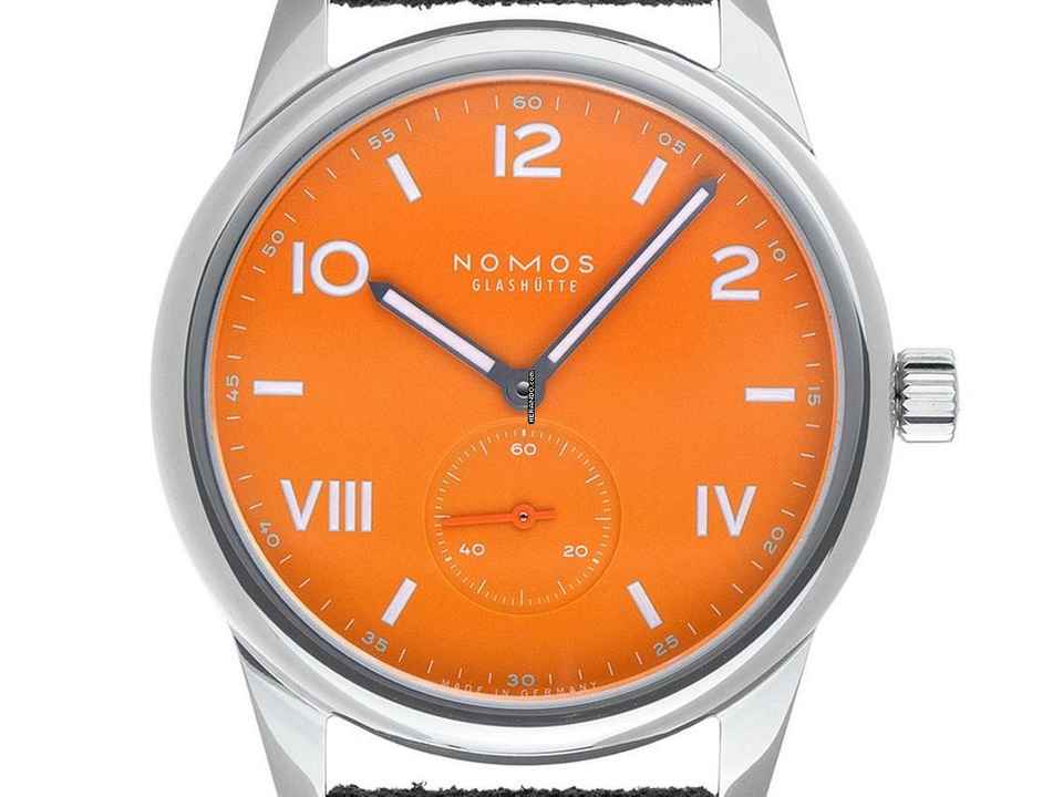  NOMOS Club Campus Glashütte Club Campus Future Orange Ref.729 2025 Full Set Neu 