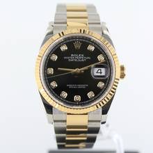 Thumbnail von Rolex Datejust 36 NEW ROLEX SERVICE//DIAMOND DIAL//REF.126233//FULL SET # 735