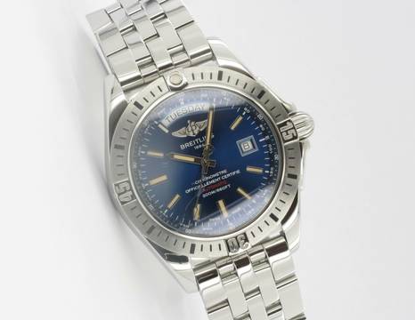  Breitling Galactic 44 Blue Dial 