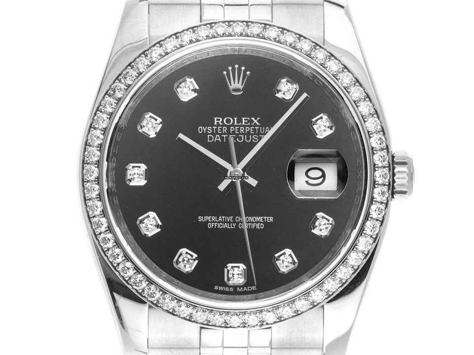  Rolex Datejust 36 Ref.116244 2010 Full Set wie Neu Vintage  