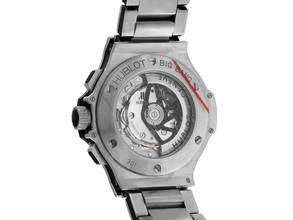 Thumbnail von Hublot Big Bang 44 mm Stahl Diamanten Vollbesetzt 16,92ct Automatik Chronograph Armband Stahl 44mm Vintage Bj.2013 Box&Pap. Full Set wie Neu </h1>