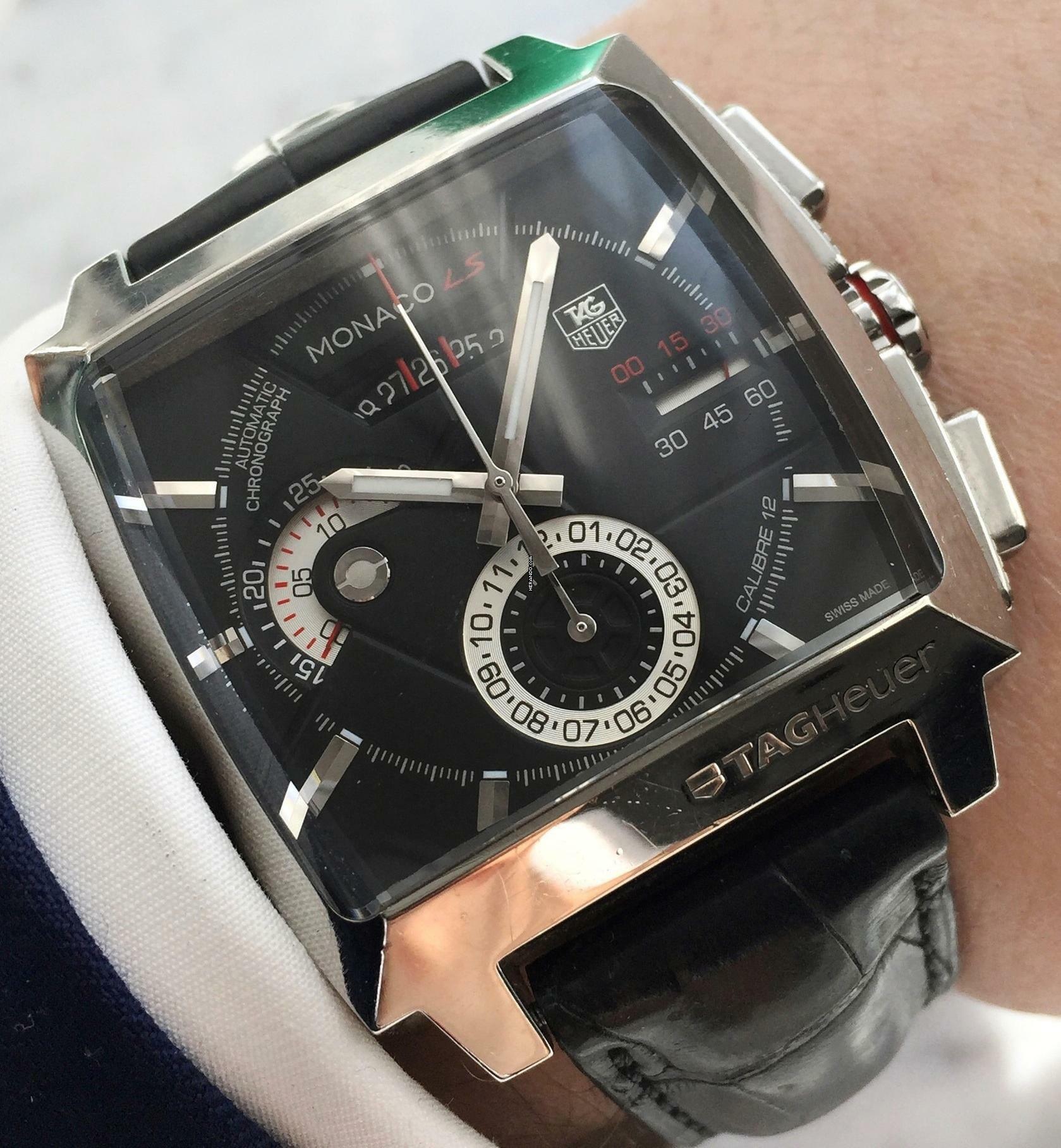 Heuer TAG Monaco Calibre 12 LS Chronograph Automatic ref CAL2110 CAL2110