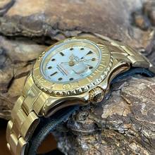 Thumbnail von Rolex Yacht-Master Yacht-Master Lady 18Kt Gelbgold - Ref. 69628 Onyx Makers Gesamtgewicht ca. 94g