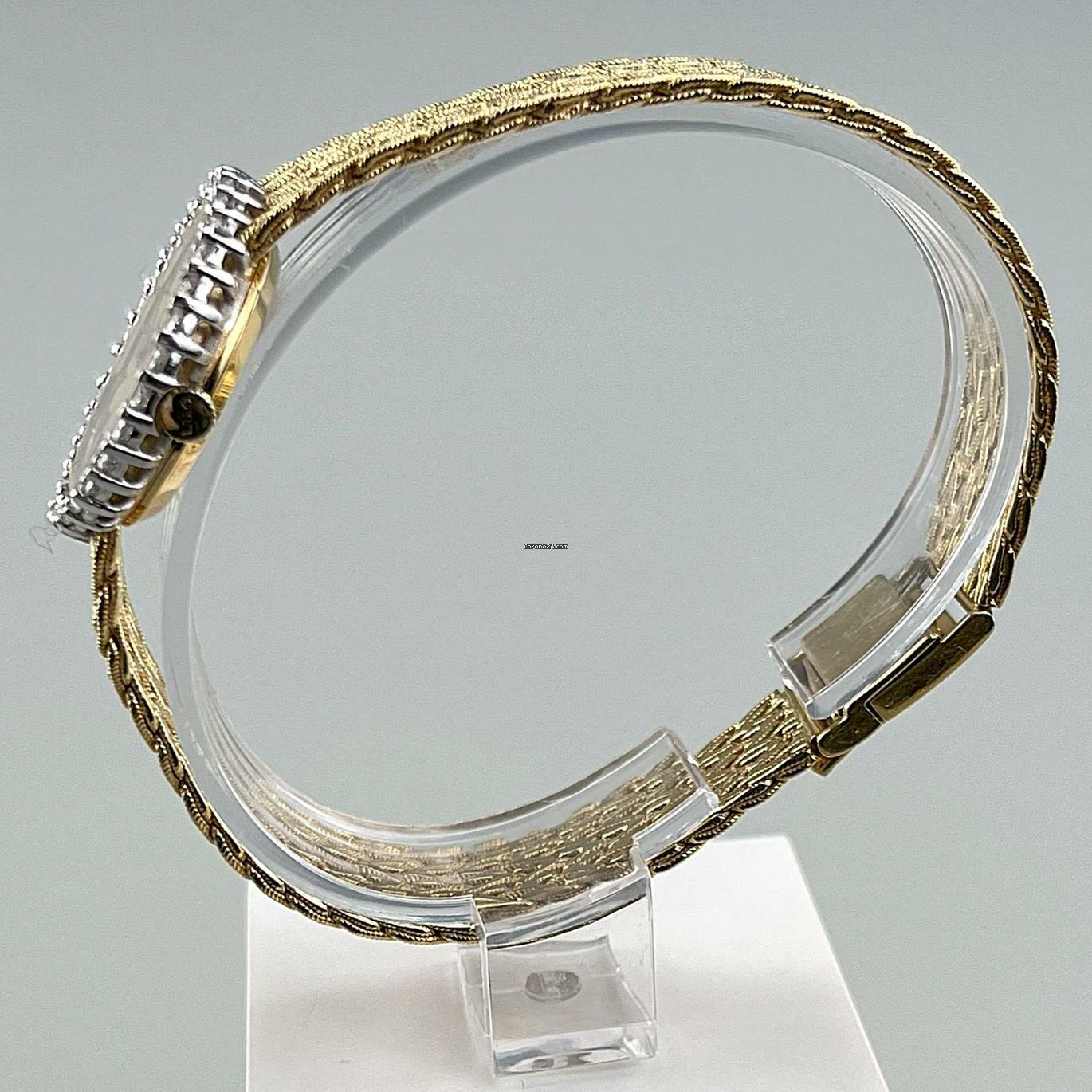  Chopard Damenarmbanduhr Damenuhr 18 K / 750 Gelbgold Diamantlünette Vintage Erstkauf 05/1974 Full Set 