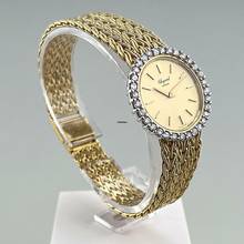 Thumbnail von Chopard Damenarmbanduhr Damenuhr 18 K / 750 Gelbgold Diamantlünette Vintage Erstkauf 05/1974 Full Set