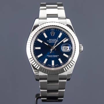  Rolex Datejust 41 Blue Dial FULLSET 