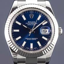 Thumbnail von Rolex Datejust 41 Blue Dial FULLSET