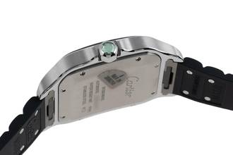 Thumbnail von Cartier Santos Green Arabic Stahl Automatik Herrenuhr Ref. WSSA0055 B&P 2024