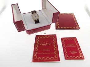 Thumbnail von Cartier Trinity 18 Karat Gelbgold Vendome Trinity Herrenuhr 30mm im Full Set Traum Zustand </h1>