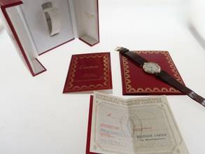 Thumbnail von Cartier Trinity 18 Karat Gelbgold Vendome Trinity Herrenuhr 30mm im Full Set Traum Zustand </h1>