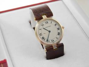 Thumbnail von Cartier Trinity 18 Karat Gelbgold Vendome Trinity Herrenuhr 30mm im Full Set Traum Zustand </h1>