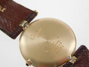 Thumbnail von Cartier Trinity 18 Karat Gelbgold Vendome Trinity Herrenuhr 30mm im Full Set Traum Zustand </h1>