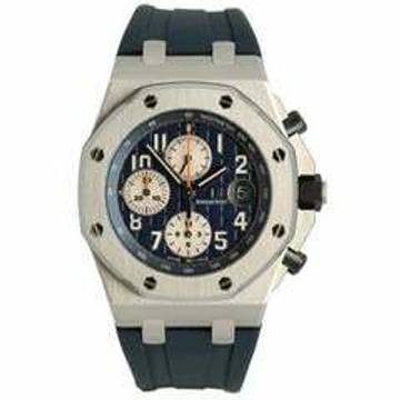  Audemars Piguet Royal Oak Offshore Chronograph Navy Full Service & Card AP </h1> 