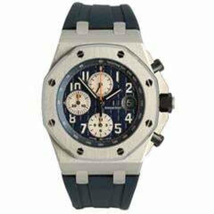  Audemars Piguet Royal Oak Offshore Chronograph Navy Full Service & Card AP </h1> 