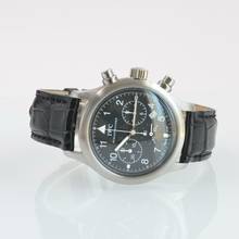 Thumbnail von IWC Fliegeruhr Chronograph Pilot IW3740 chronograph date black dial Full Set quartz 1988’s </h1>