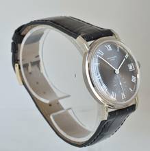 Thumbnail von Patek Philippe Calatrava Date 3445 Oversize slate grey dial white gold 18KT 1967's </h1>