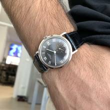 Thumbnail von Patek Philippe Calatrava Date 3445 Oversize slate grey dial white gold 18KT 1967's </h1>