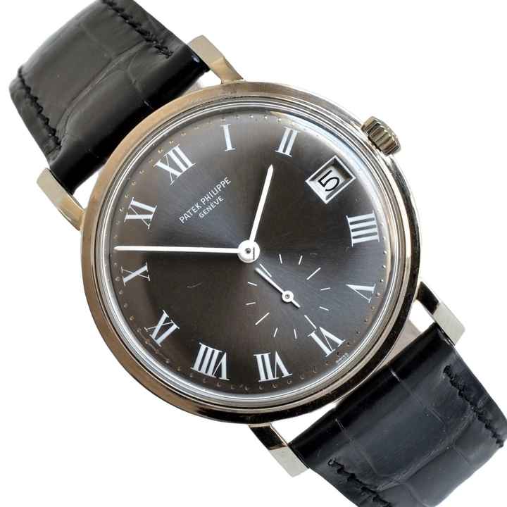  Patek Philippe Calatrava Date 3445 Oversize slate grey dial white gold 18KT 1967's </h1> 