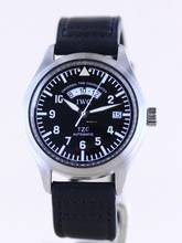 Thumbnail von IWC Fliegeruhr Spitfire UTC TZC Black Dial Tritium Spitfire Lederband GMT </h1>