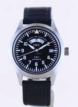 Thumbnail von IWC Fliegeruhr Spitfire UTC TZC Black Dial Tritium Spitfire Lederband GMT </h1>
