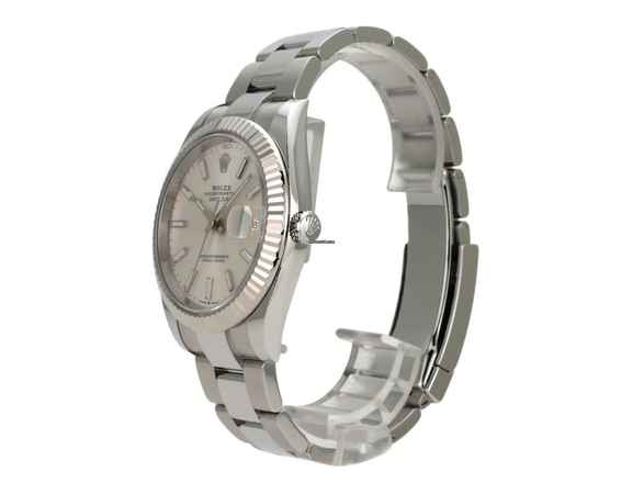  Rolex Datejust 41 Edelstahl Weißgold 126334 Silber </h1> 