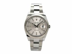 Thumbnail von Rolex Datejust 41 Edelstahl Weißgold 126334 Silber </h1>